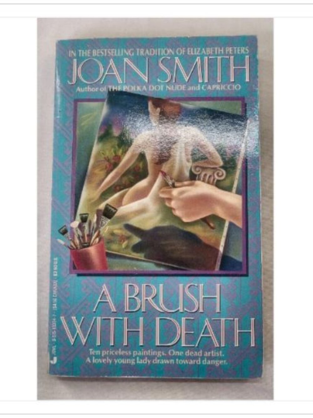 A Brush with Death Joan Smith 1990 First Edition Mass Market Paperback Book